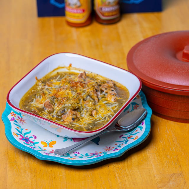 Chili Verde Dinner.