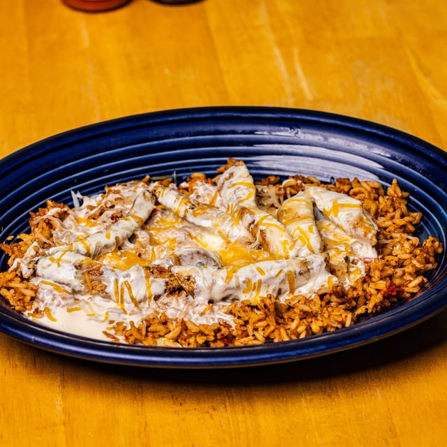 Chicken Queso Rice Bowl.